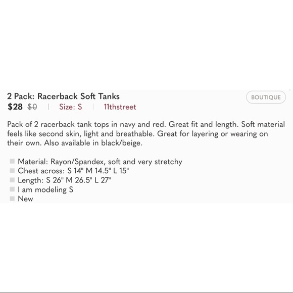 11thstreet | 2 Pack: Racerback Soft Tanks - Picture 11 of 11